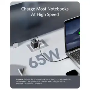 Cargador Celular Anker 715 Nano II 65W USB-C GaN II con PPS, PIQ 3.0 y Enchufe Plegable miniatura 3